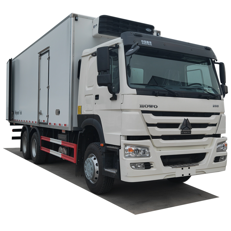 Famous brand chassis 40FT Food Refrigerated Truck Trailer Container Refrigerator Trucks For Sale