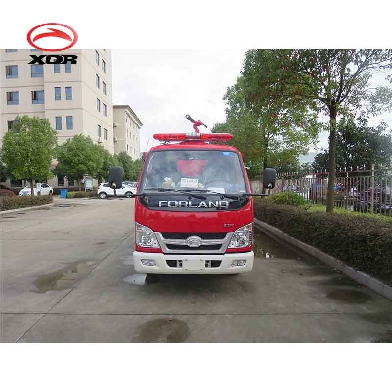 Euro3 Foton mini fire truck 2000L fire fighting truck single cab fire engine price