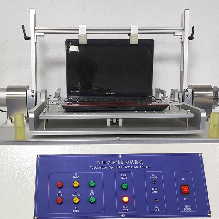 Darsen DS-712 Fully Automatic Notebook Flip Shaft Life Testing Machine 180 Degree Torque Fatigue Durability Test Equipment