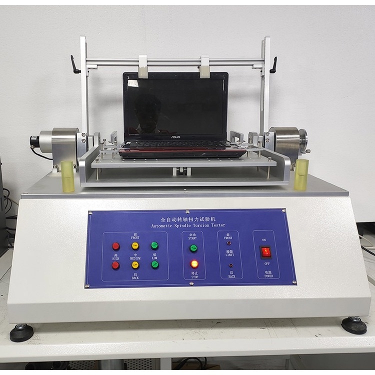 Darsen DS-712 Fully Automatic Notebook Flip Shaft Life Testing Machine 180 Degree Torque Fatigue Durability Test Equipment