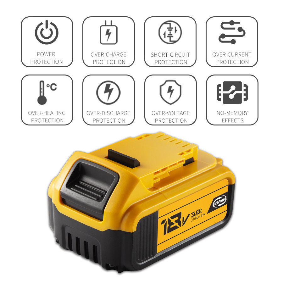 Ship From USA/EU/CA 18V/20V Max Batteries Cordless Power Tool Battery For Dewalts DCB200 DCB120 DCB184 DCB205 DCB606 DCB609