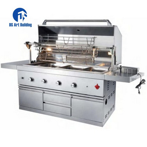 DS Commercial stainless steel bbq gas grill outdoor kitchen