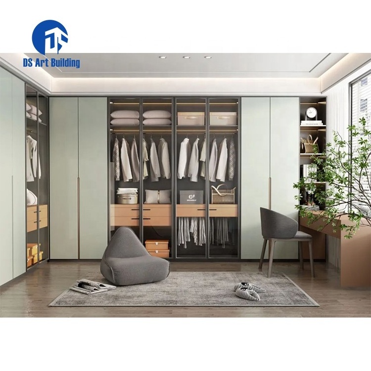 DS Top Quality New Modern Home Customized Wardrobe Design for Dressing Room Walk in Closet