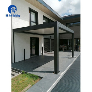 DS Waterproof Opening and Closed roof Motorised Aluminium louvre pergola Sun shade Blades Pergola for Garden Patio Cover