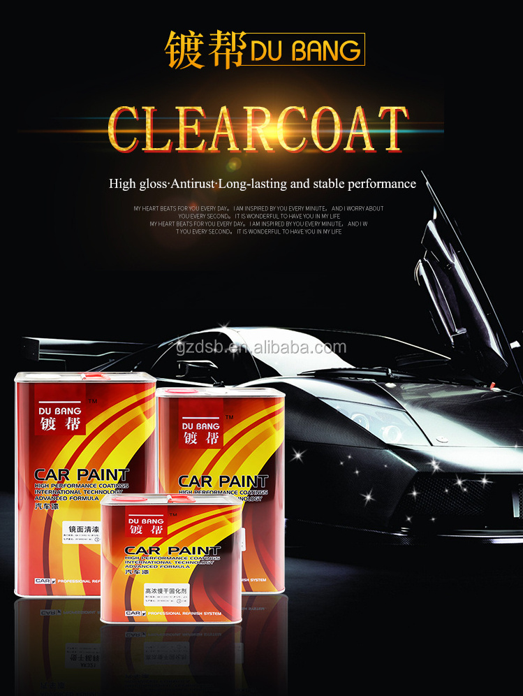 car refinish paint gloss spray high gloss clear coat 2k varnish auto clear coat