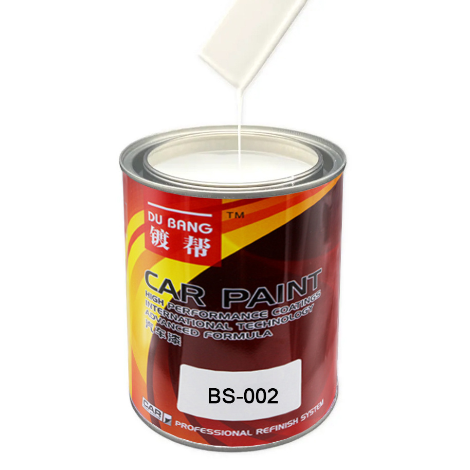 2K white car paint high gloss auto coating matte white tinter finish paints for car