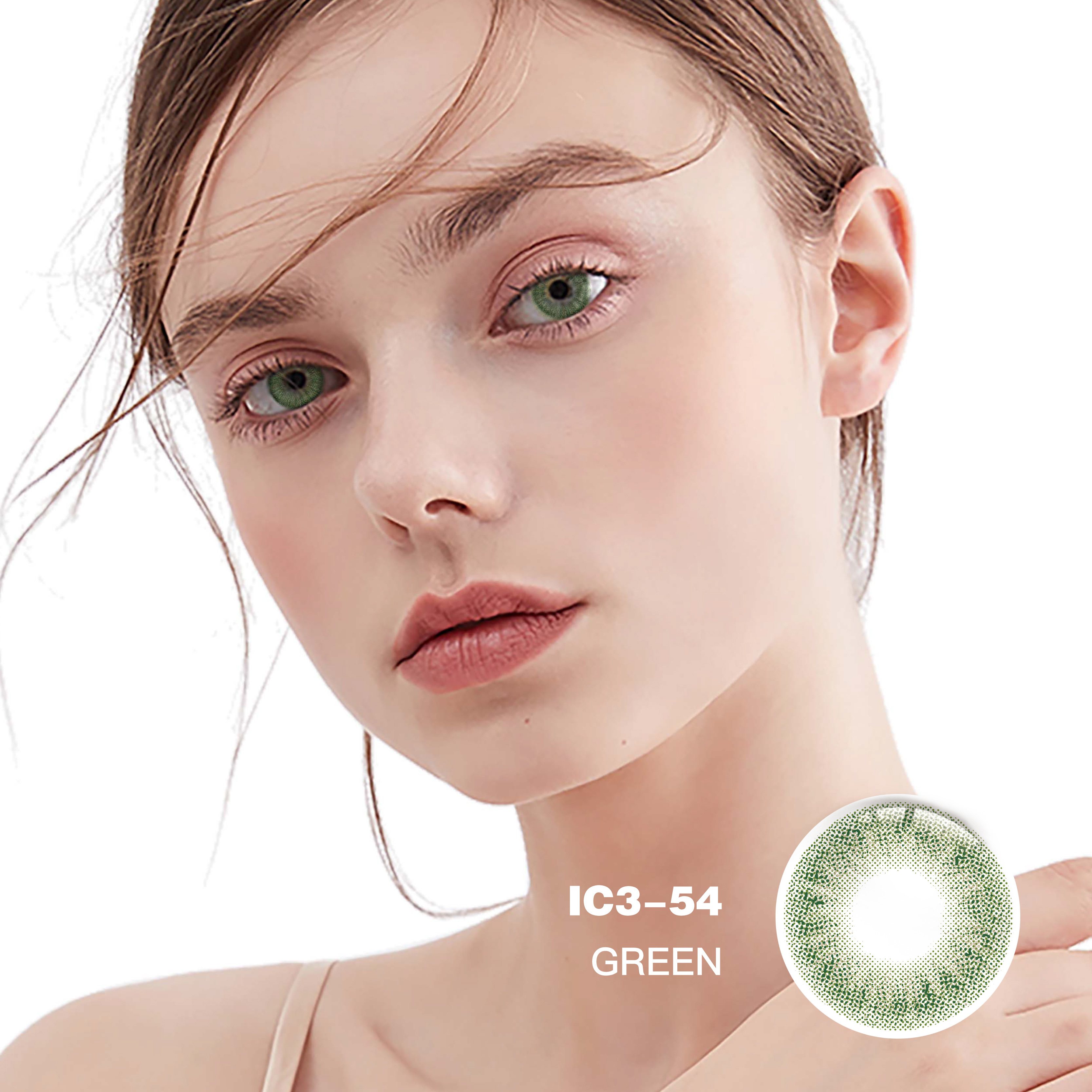 CE Dawn Green Lentes De Contacto De Colores Cosmetic Color Eye Contact Lenses