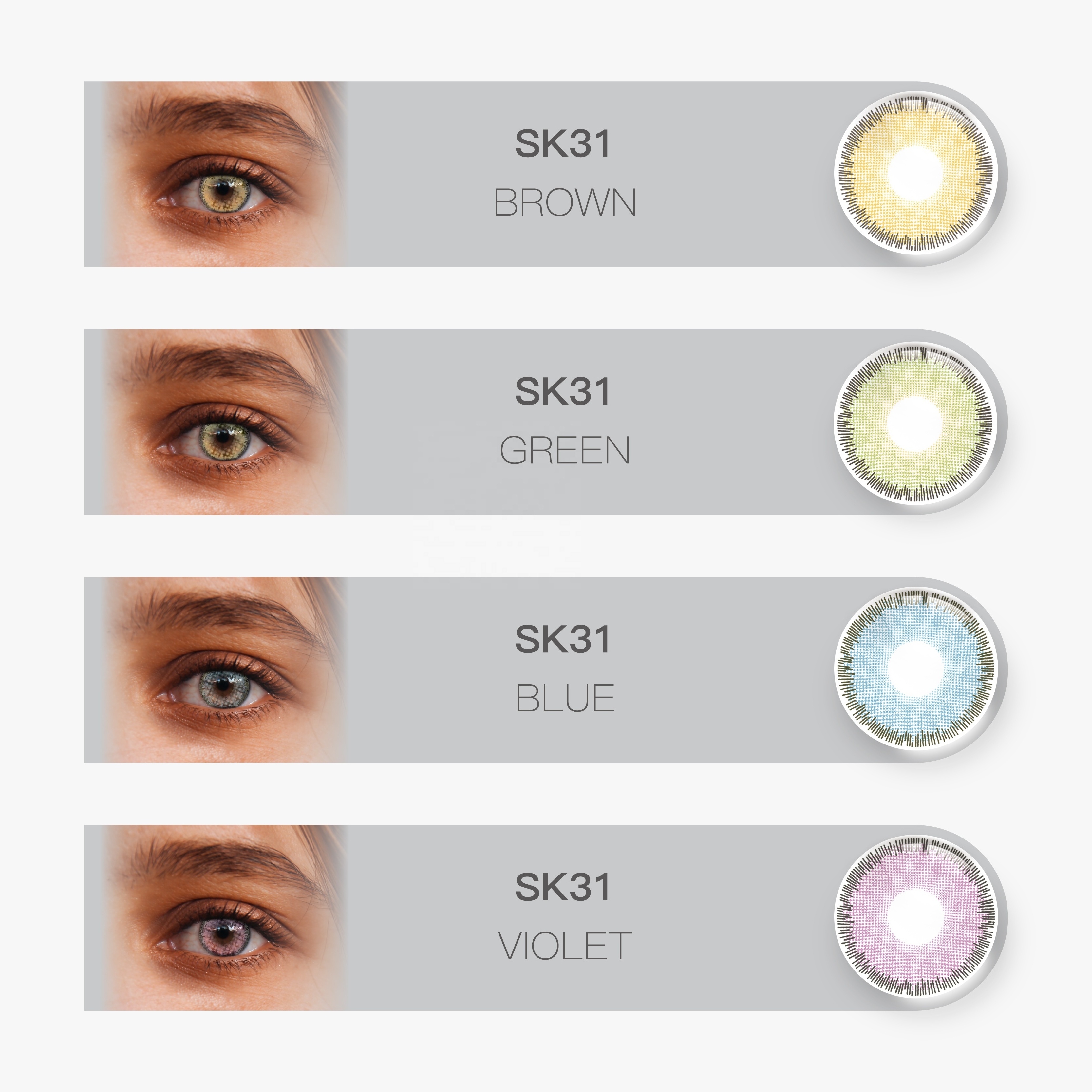 wholesale colored contacts natural accept Private label new look great quality color contact lenses