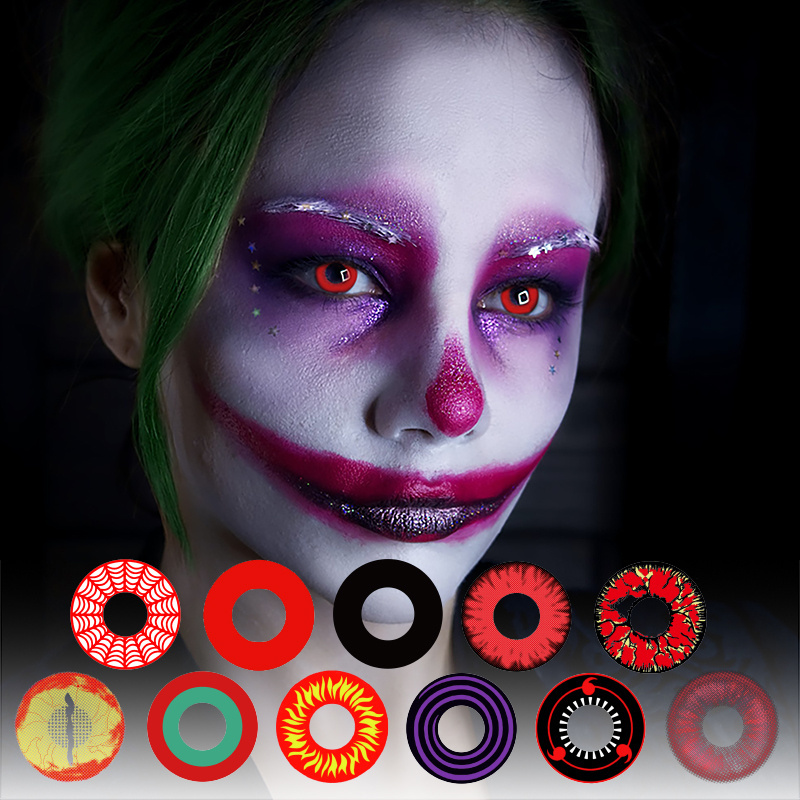 Crazy Cosplay Anime Halloween Party Accessories Colored Contact Lenses