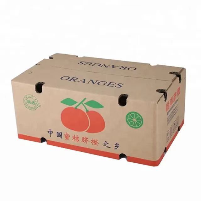 China Shenzhen factory low price corrugated carton fruit and vegetable packaging banana gift box