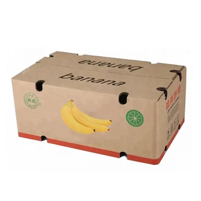 China Shenzhen factory low price corrugated carton fruit and vegetable packaging banana gift box