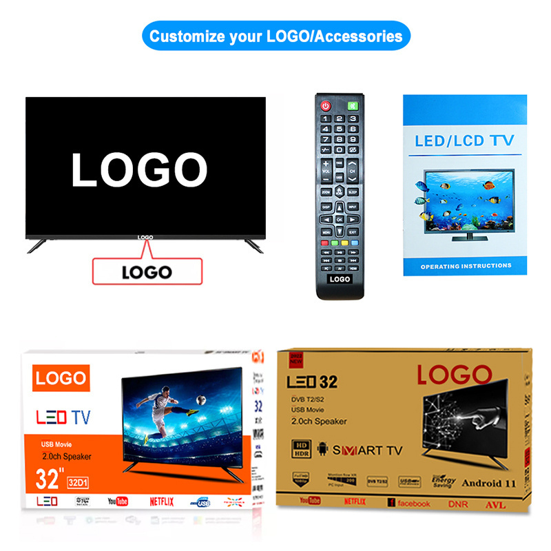 Guangzhou Suppliers 4k uhd flat screen TV buying in bulk wholesale 65 55 32 inch lcd led smart android mi tv television