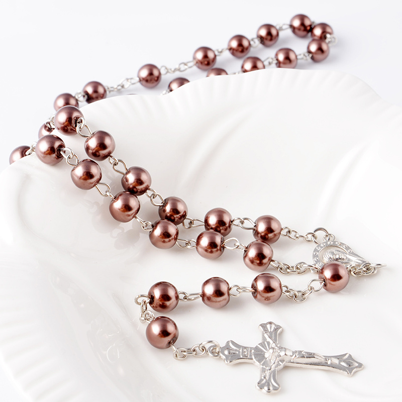 cheap good quality pearl beads necklace muslim beads glass bead rosary