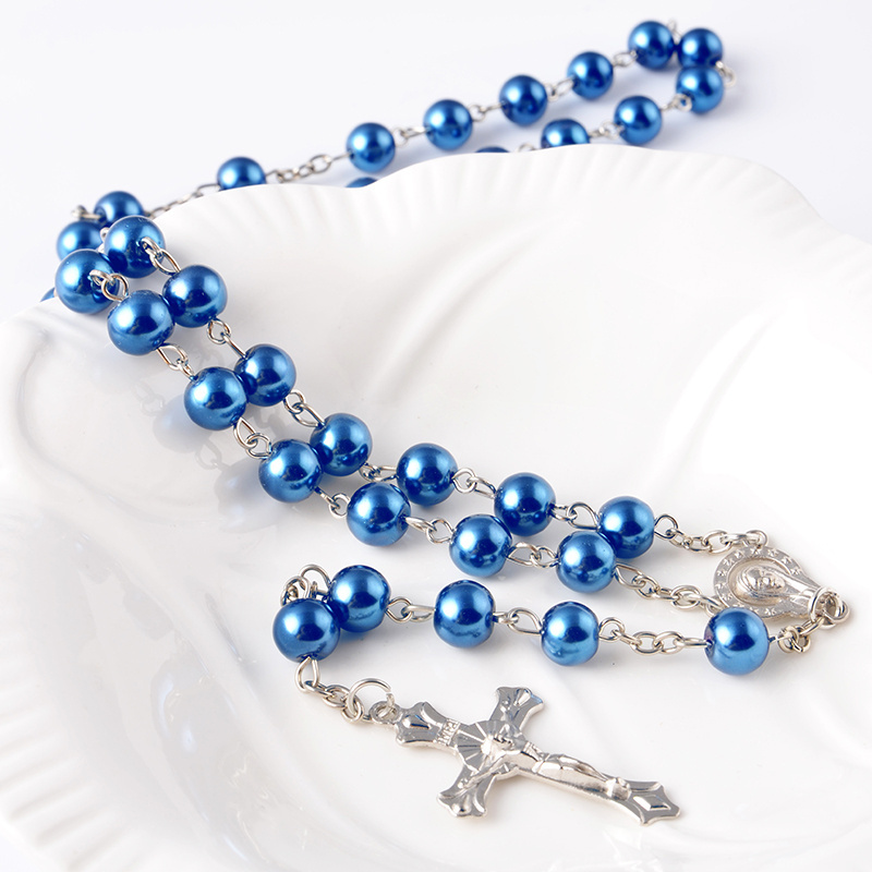 cheap good quality pearl beads necklace muslim beads glass bead rosary