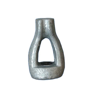 Hot Dip Galvanized power transmission line fitting forged carbon steel thimble eye nuts for stay rod  anchor rod