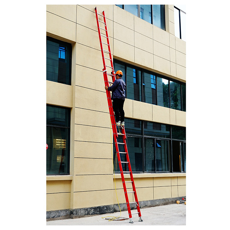 Wholesale New Product 10m Rope Telescopic Fiberglass Steps High Quality Ladder