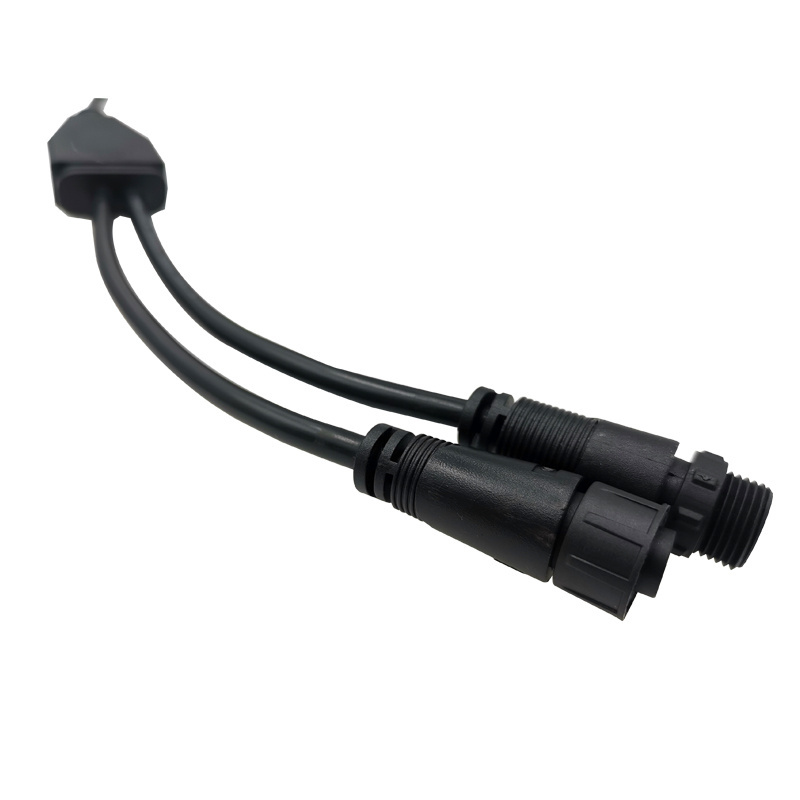 Customized waterproof splitter 1 to 4/5 female 2 3 5 6 pin One To Four Waterproof Plug Y Type Waterproof Connector