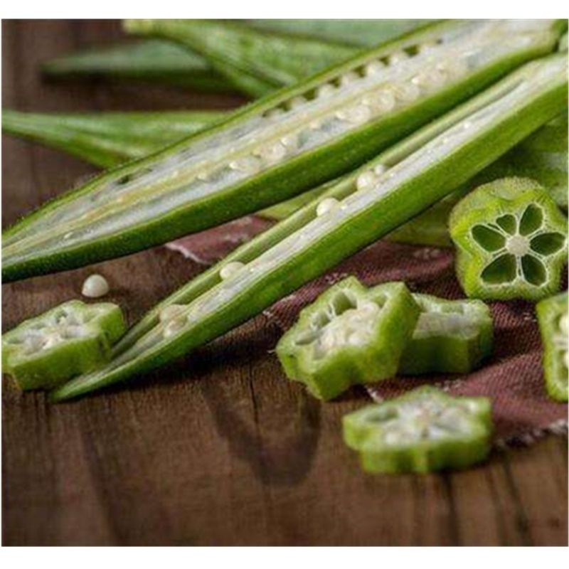 Bulk Supply Wholesale Price Frozen Vegetable IQF Okra Cut