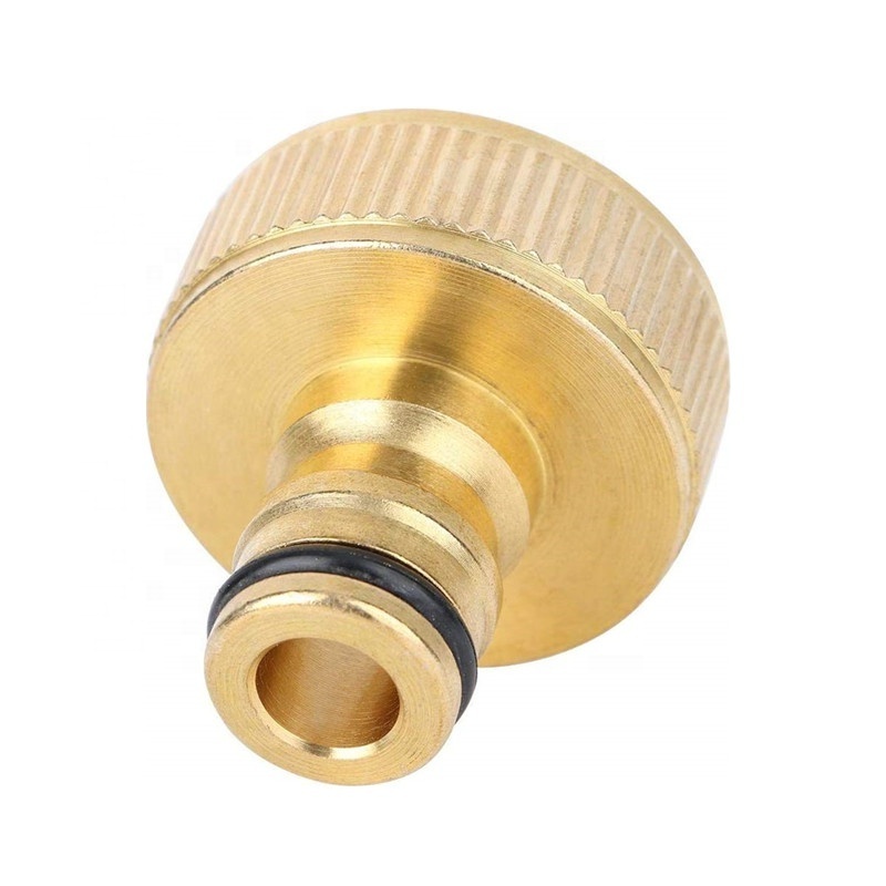 Garden Brass Tap Hose Pipe Connector Quick Coupler Adapter with 1