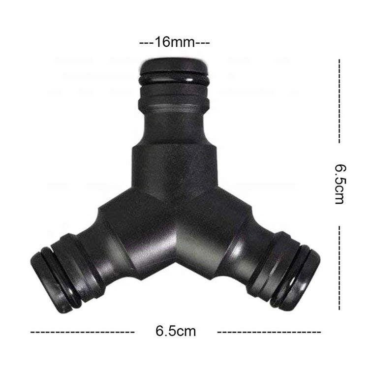 Pipe connector 3-way y shaped water hose quick coupling