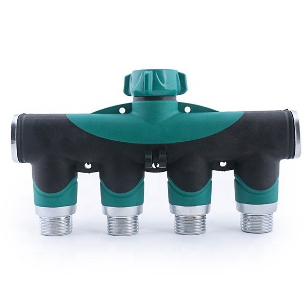 4 Way Garden Hose Splitter Highly Durable 3/4