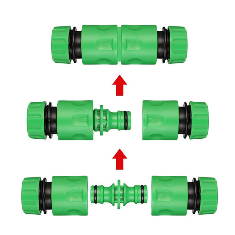 16mm Hose Quick Connectors Straight And Two Way Garden Water Irrigation Connectors