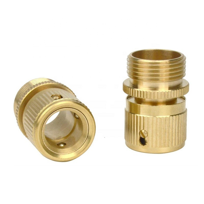 Brass Quick Click 3/4-Inch NHT/BSP Male Thread Faucet Adapter Connector