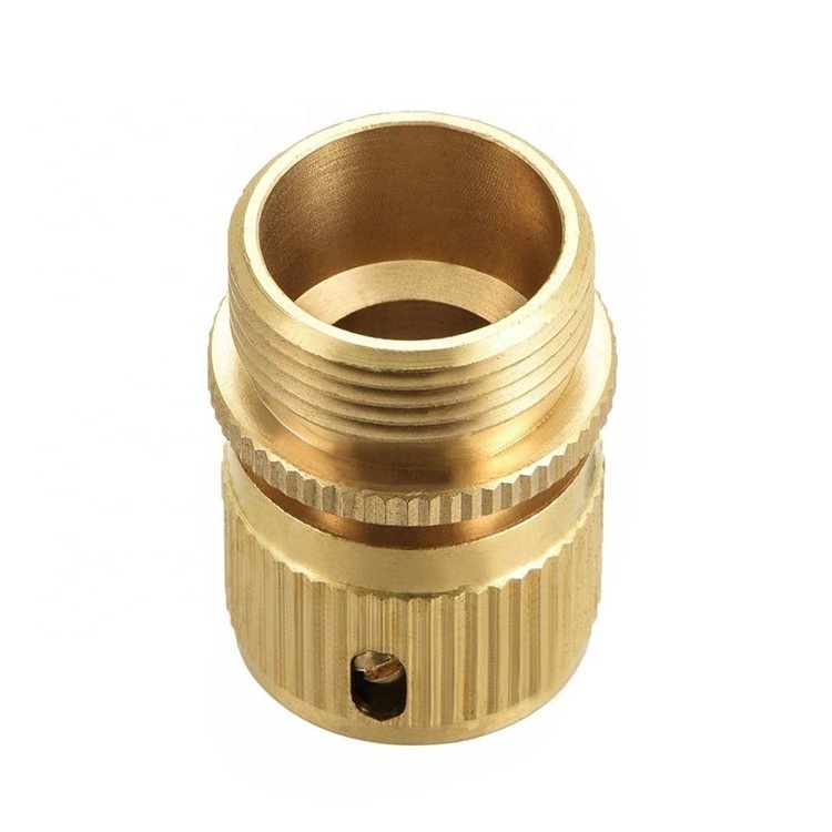 Brass Quick Click 3/4-Inch NHT/BSP Male Thread Faucet Adapter Connector