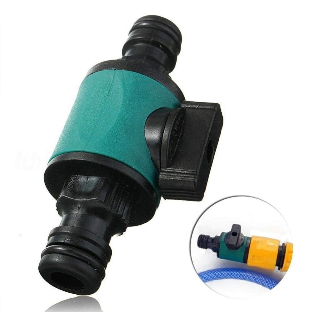 Quick Release Quick Connector Garden Hose Pipe In Line Shut Off Valve