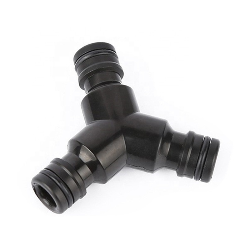 Pipe connector 3-way y shaped water hose quick coupling