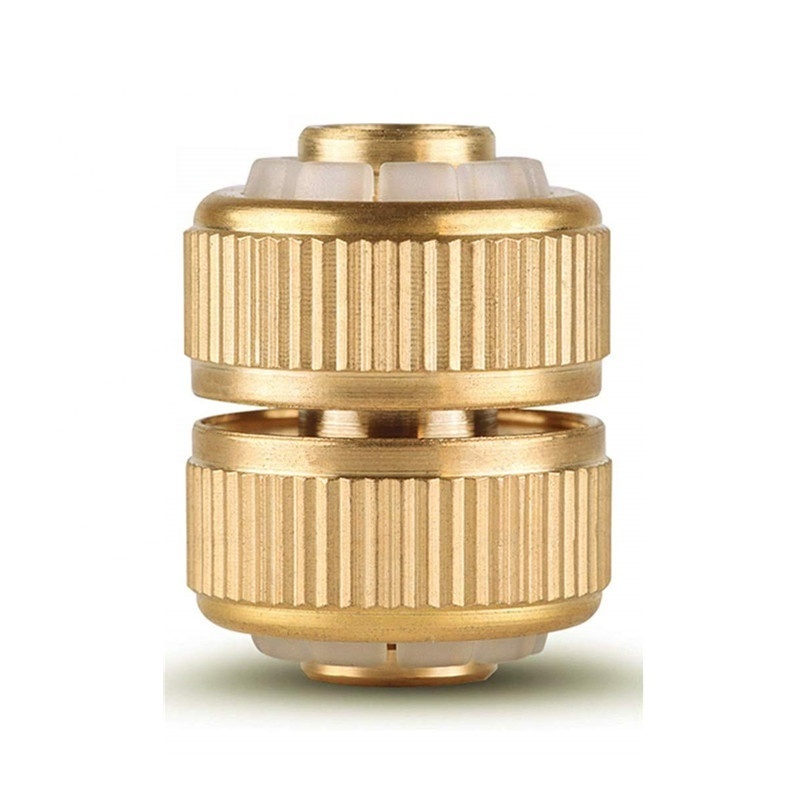 brass 3/4 Inch Double Connector Brass Water Hose Mender End