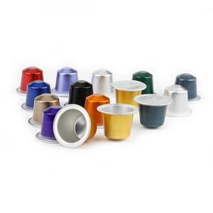 Reusable Capsule Pod Aluminum Foil Nespresso Compatible Empty Capsule Automatic Capsule Coffee Nespresso With Lid