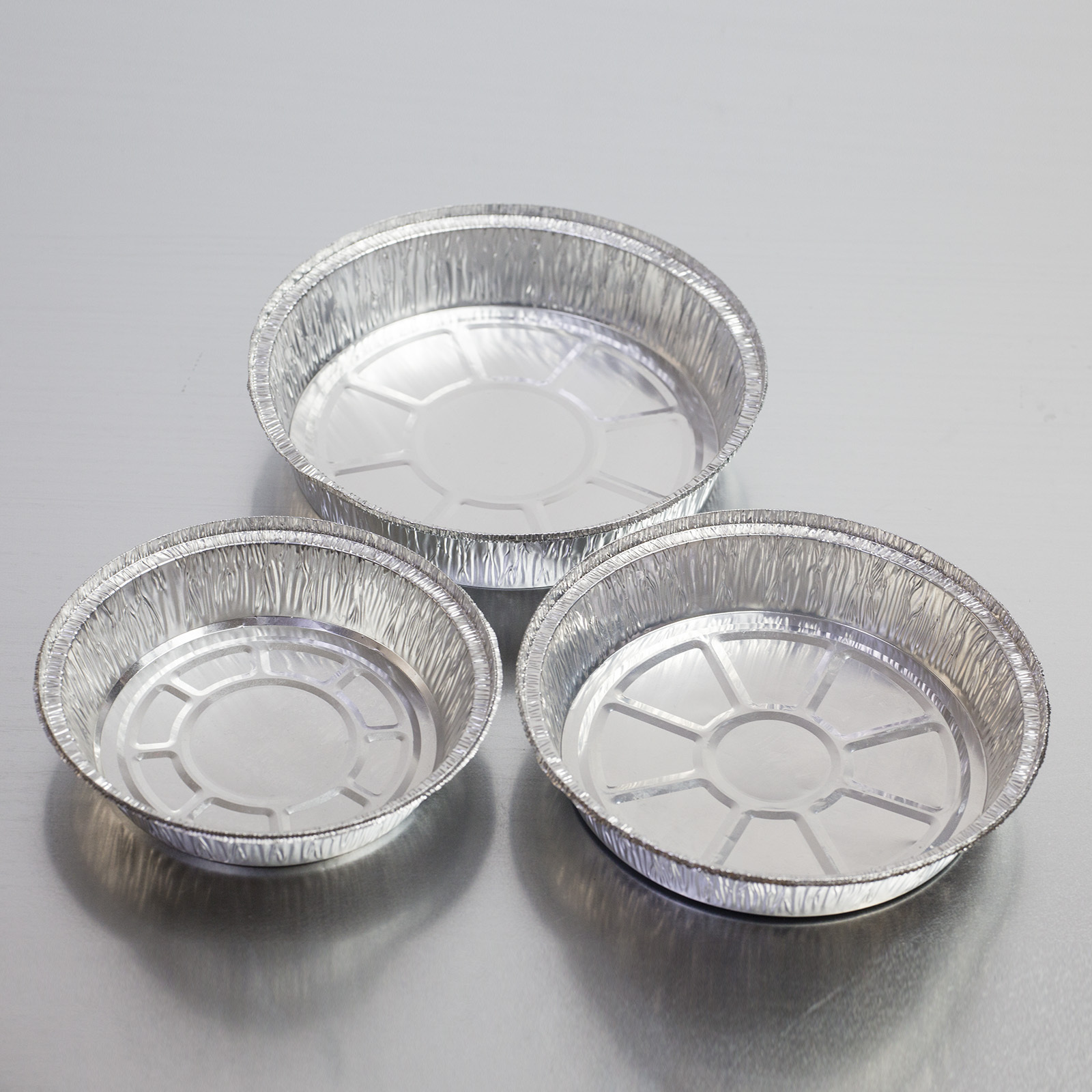 Wholesale Round Aluminum Pans 7 8 9 10 Inch Round Foil Pizza Pan Baking Tray Aluminium Foil Containers with Lid