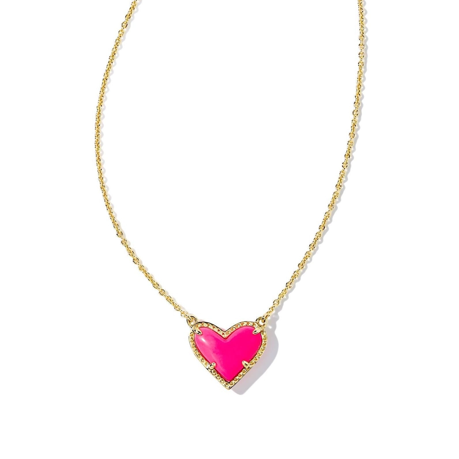 2024 18k gold plated stainless steel necklaces with heart pendant women's natural stone necklace