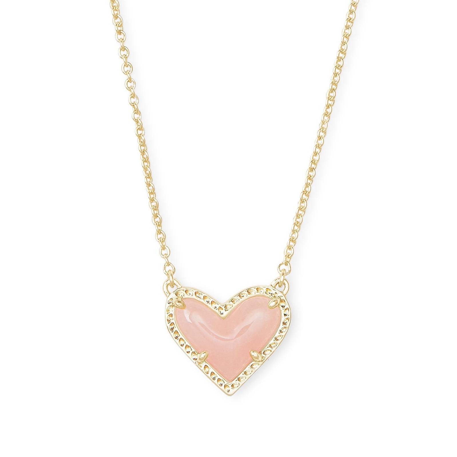 2024 18k gold plated stainless steel necklaces with heart pendant women's natural stone necklace