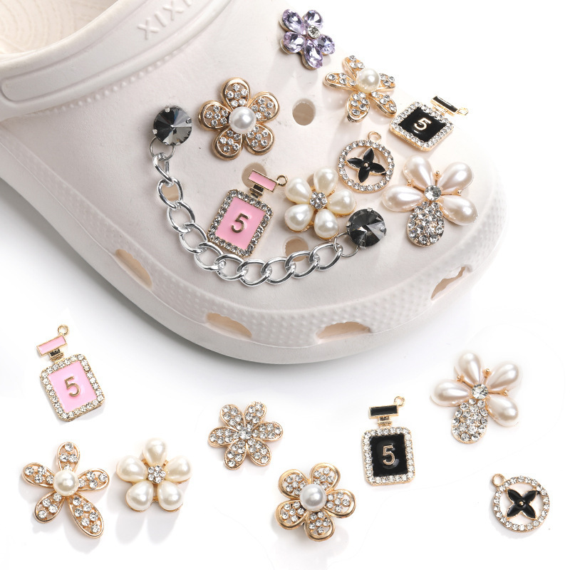 designers metal luxury bling custom rhinestone croc charms wholesale bulk shoe charm