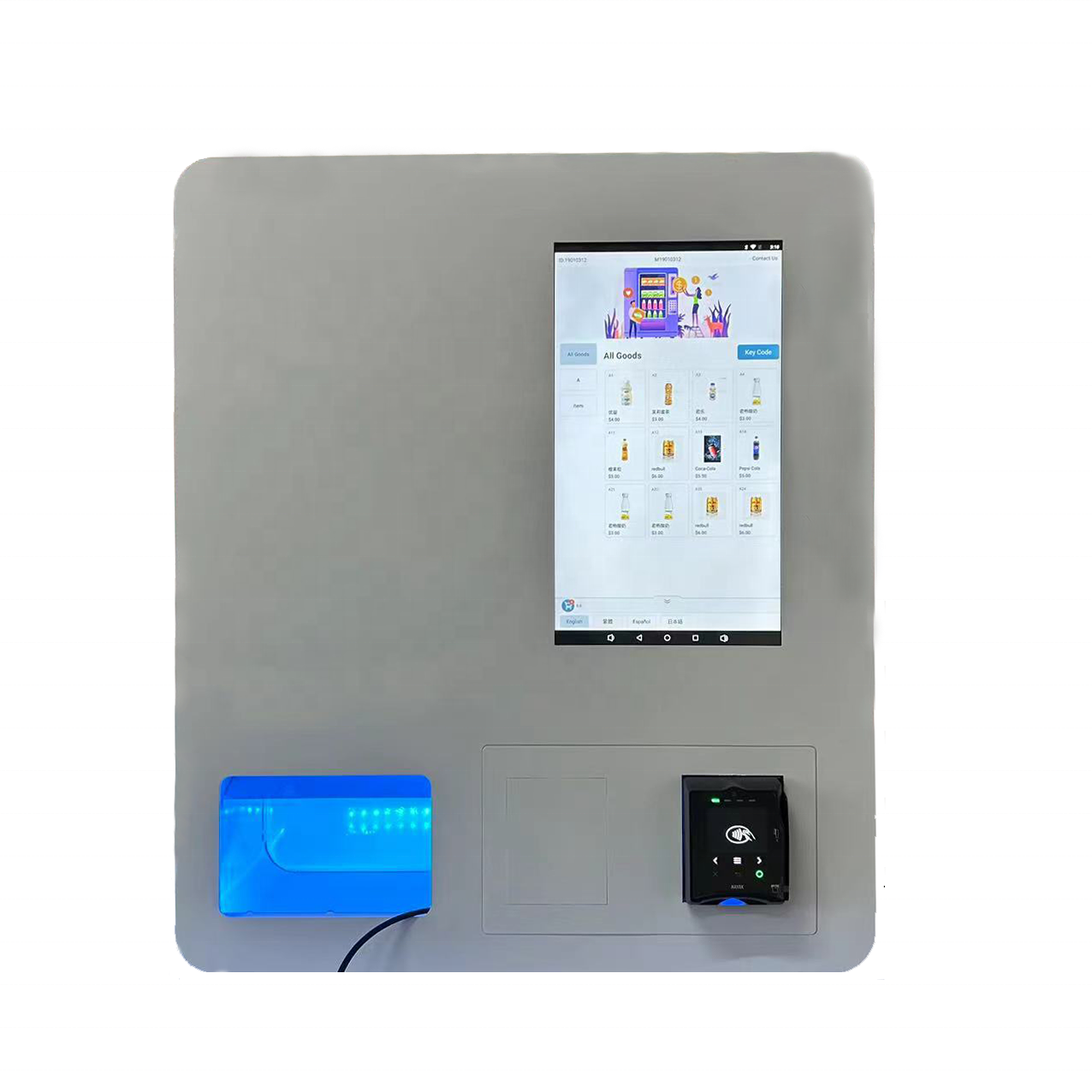 15.6 inch wall mounted vending machine for condom high quality vending machine  charge vending machine