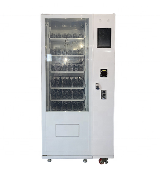 Hot selling Combo vending machine with small touch screen display vending machine  cold drinks and snack 6 spirals one