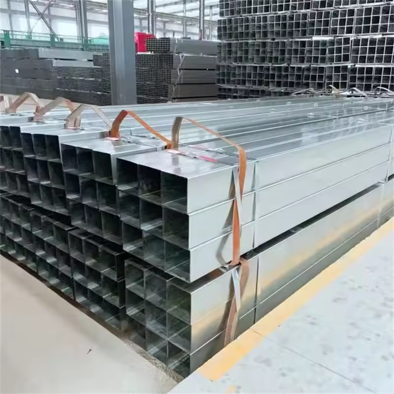 Low price professional made ERW steel square tube standard sizes pre zinc coated square galvanized steel pipe