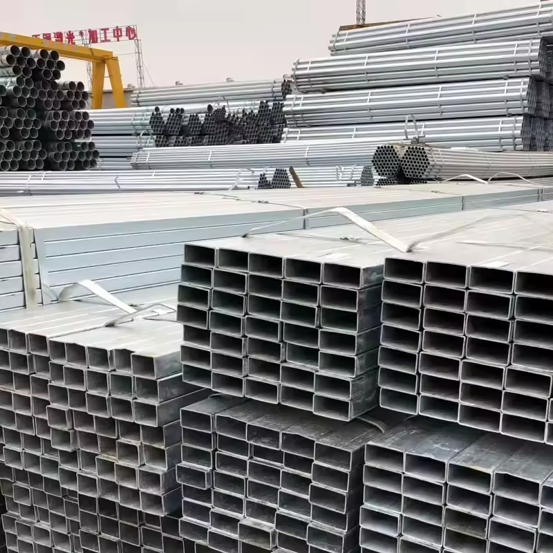 Low price professional made ERW steel square tube standard sizes pre zinc coated square galvanized steel pipe