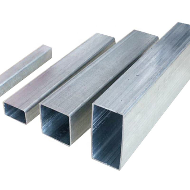 Low price professional made ERW steel square tube standard sizes pre zinc coated square galvanized steel pipe