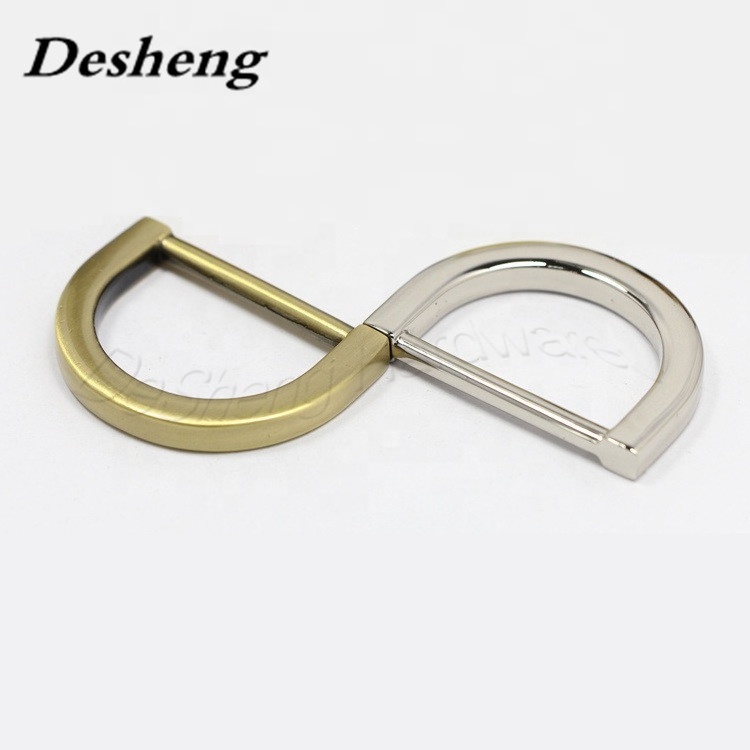 Metal Hardware D Ring Bag Accessories for Flat Antique Brass for Handbags or Bags Zinc Alloy buckle Customize ODM OEM