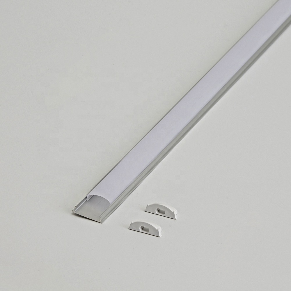 Bending heat sink 1704 Wholesale Customized 17mmX4mm Arc-Shaped Flexible Curved linear light LED Aluminum Profile for LED Strip