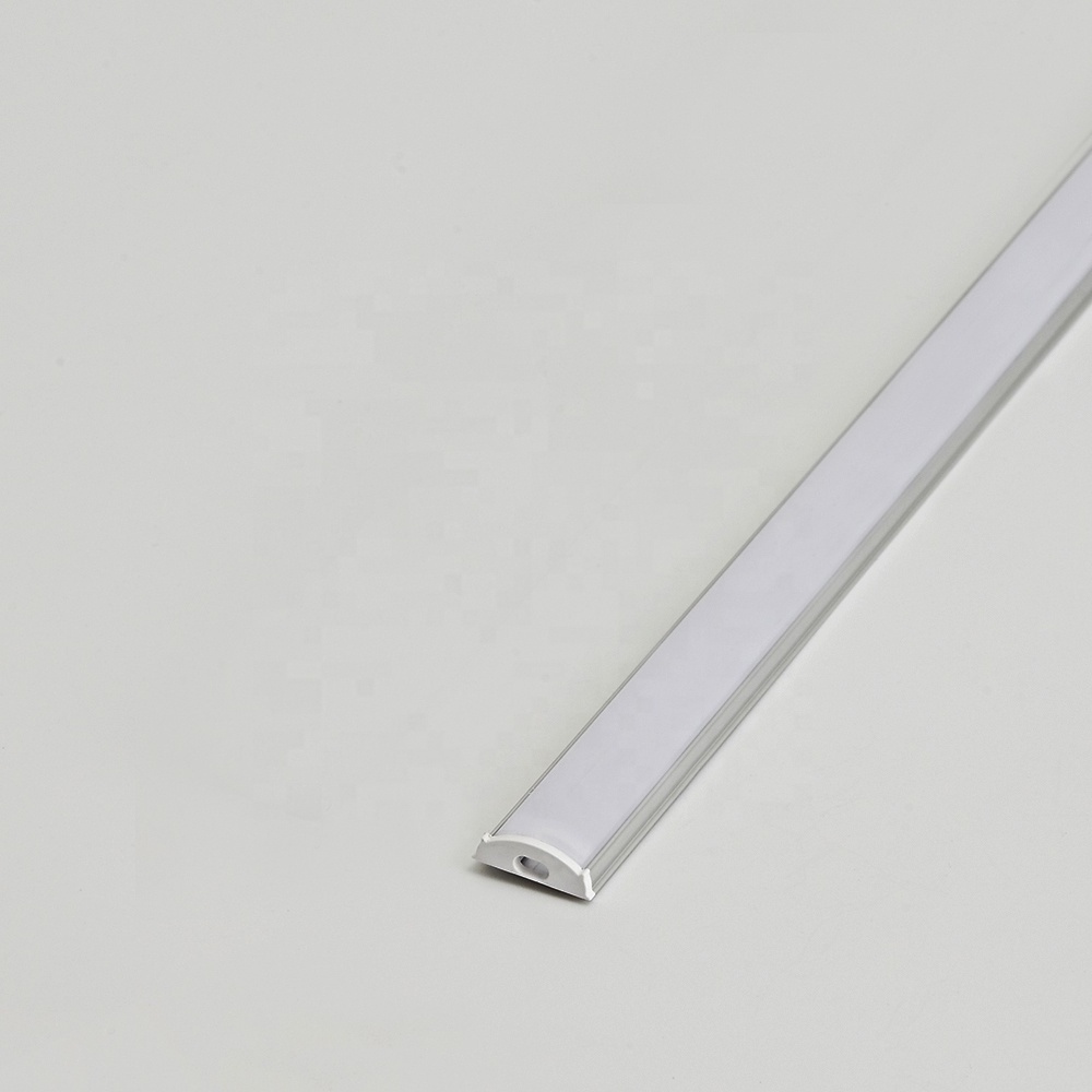 Bending heat sink 1704 Wholesale Customized 17mmX4mm Arc-Shaped Flexible Curved linear light LED Aluminum Profile for LED Strip