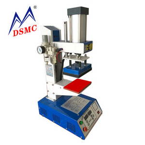 DSMC small tshirt label heat transfer Printing Clothing leather logo embossing press Machine