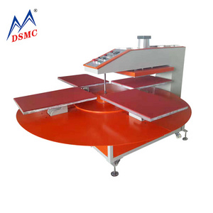 DSMC Carousel pneumatic automatic 4 station heat press transfer machine sublimation in Guangzhou