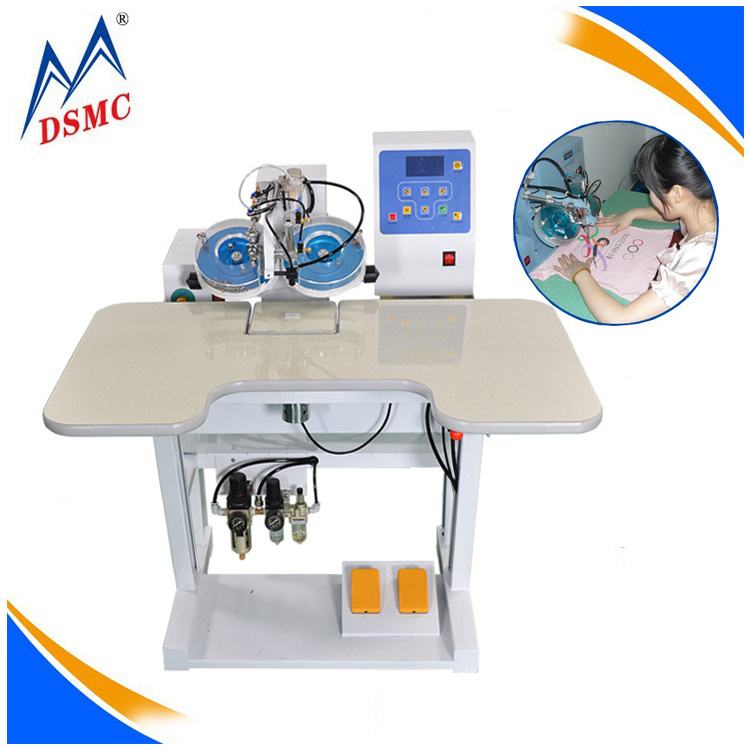 CE automatic ultrasonic hotfix rhinestone fixing machine for clothes design