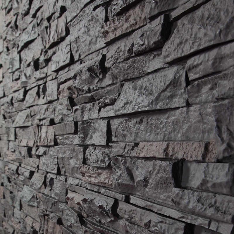 Available indoors and outdoors Lightweight waterproof Stack Stone PU wall panel culture pu stone wall panel for exterior wall