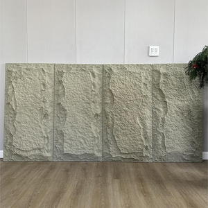 pu culture stone 3d decoration pu stone wall panel Available indoors and outdoors Background wall stone skin