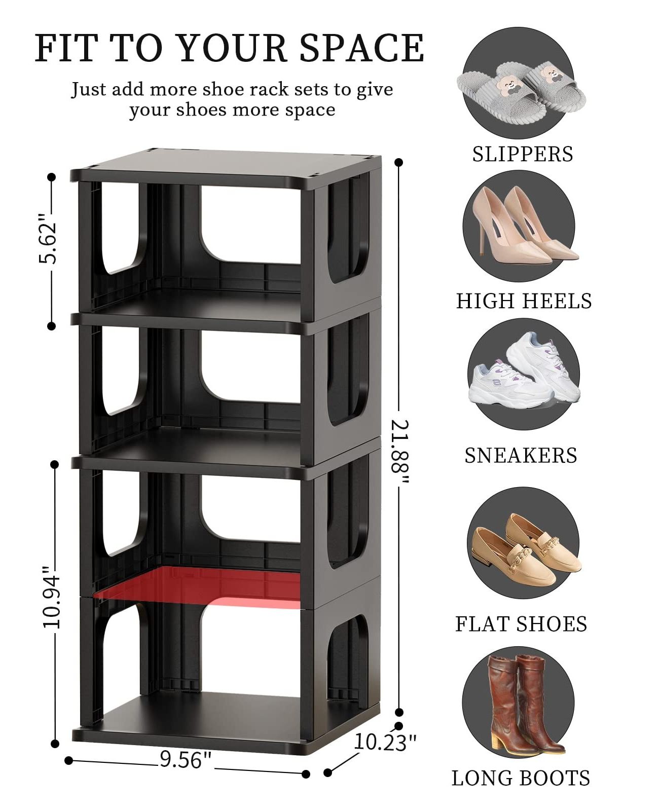 Multi-layer Assembled Dustproof Shoe Rack Shoe Cabinet Storage Shelf Shoe Box, Space-saving Plastic Multifunction Modern